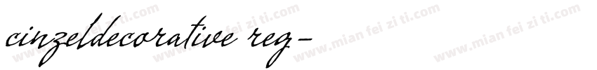 cinzeldecorative reg字体转换